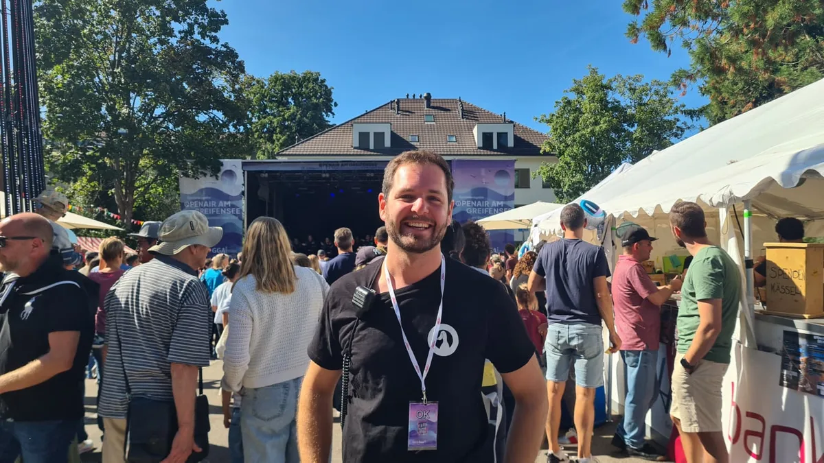 Patrick Schmitt ist Teil des OK des Openair Greifensee